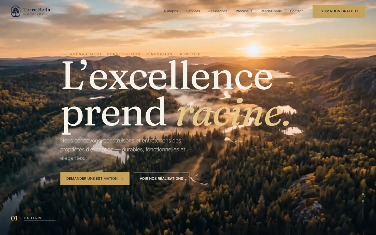 Terra Bella Signature — website